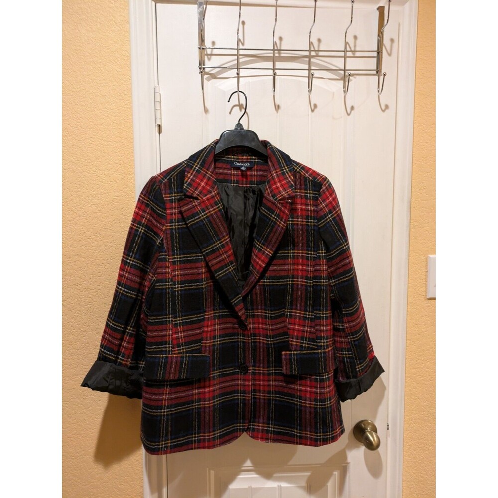 Chadwicks Plaid Blazer Size 16W